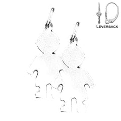 14K oder 18K Gold 26mm Handgeschliffene Ohrringe