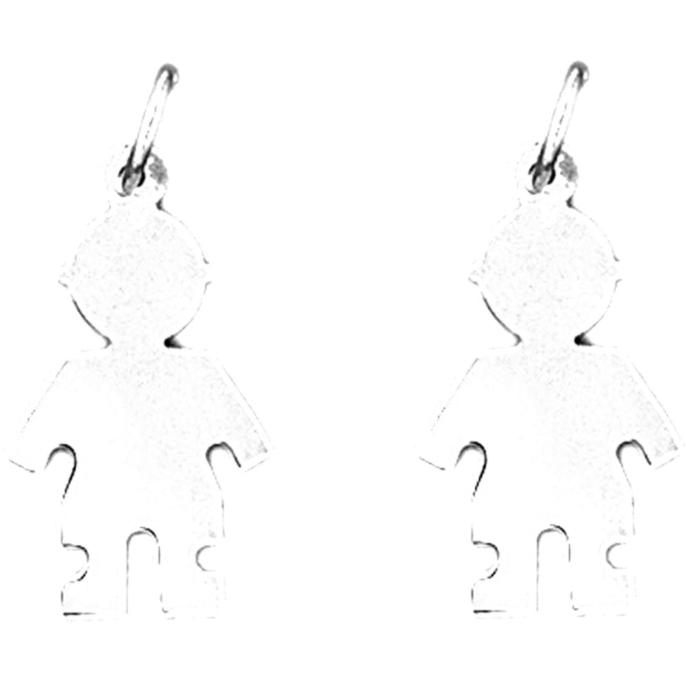 14K or 18K Gold 26mm Hand-cut Earrings