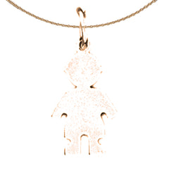 Handgeschliffener Anhänger aus 14 Karat oder 18 Karat Gold