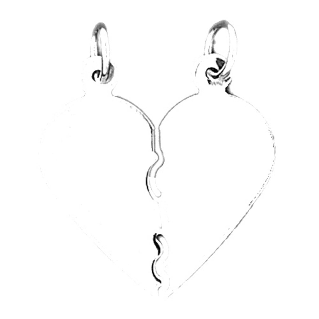 14K or 18K Gold Hand-cut Heart Pendant