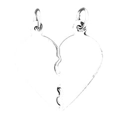 14K or 18K Gold Hand-cut Heart Pendant