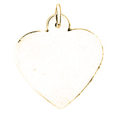 14K or 18K Gold Hand-cut Heart Pendant
