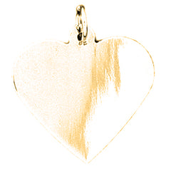 14K or 18K Gold Hand-cut Heart Pendant