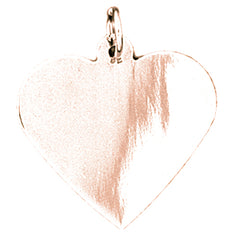 14K or 18K Gold Hand-cut Heart Pendant