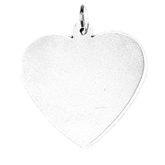 14K or 18K Gold Hand-cut Heart Pendant