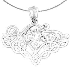 14K or 18K Gold Mother Pendant