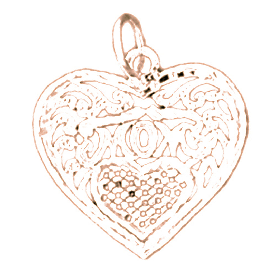 14K or 18K Gold Mom Pendant