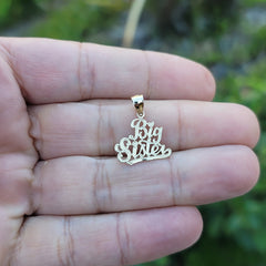 14K or 18K Gold Big Sister Pendant