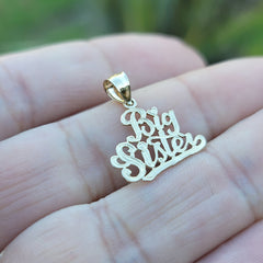 14K or 18K Gold Big Sister Pendant