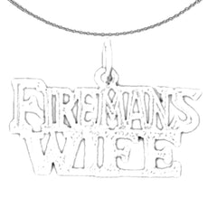 14K or 18K Gold Fireman's Wife Pendant