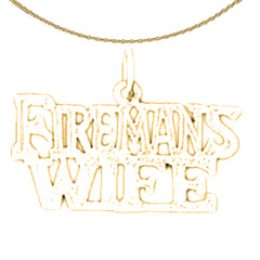 14K or 18K Gold Fireman's Wife Pendant