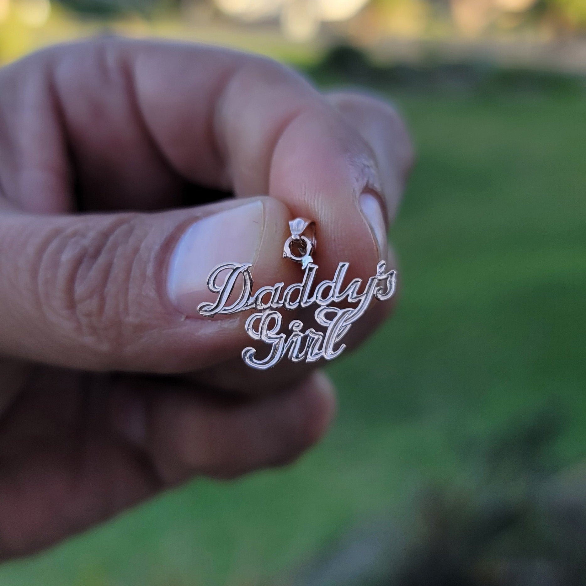 14K or 18K Gold Daddy's Girl Pendant