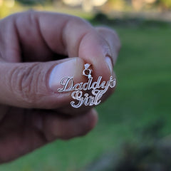 14K or 18K Gold Daddy's Girl Pendant