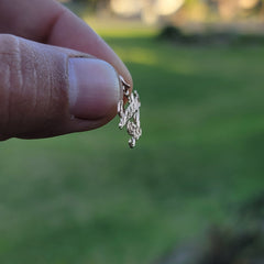 Colgante de niña de papá de oro de 14 quilates o 18 quilates