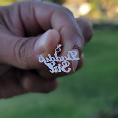 Colgante de niña de papá de oro de 14 quilates o 18 quilates