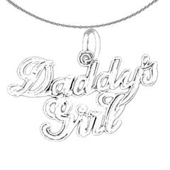 Colgante de niña de papá de oro de 14 quilates o 18 quilates