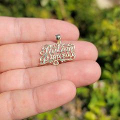 14K or 18K Gold Italian Princess Pendant
