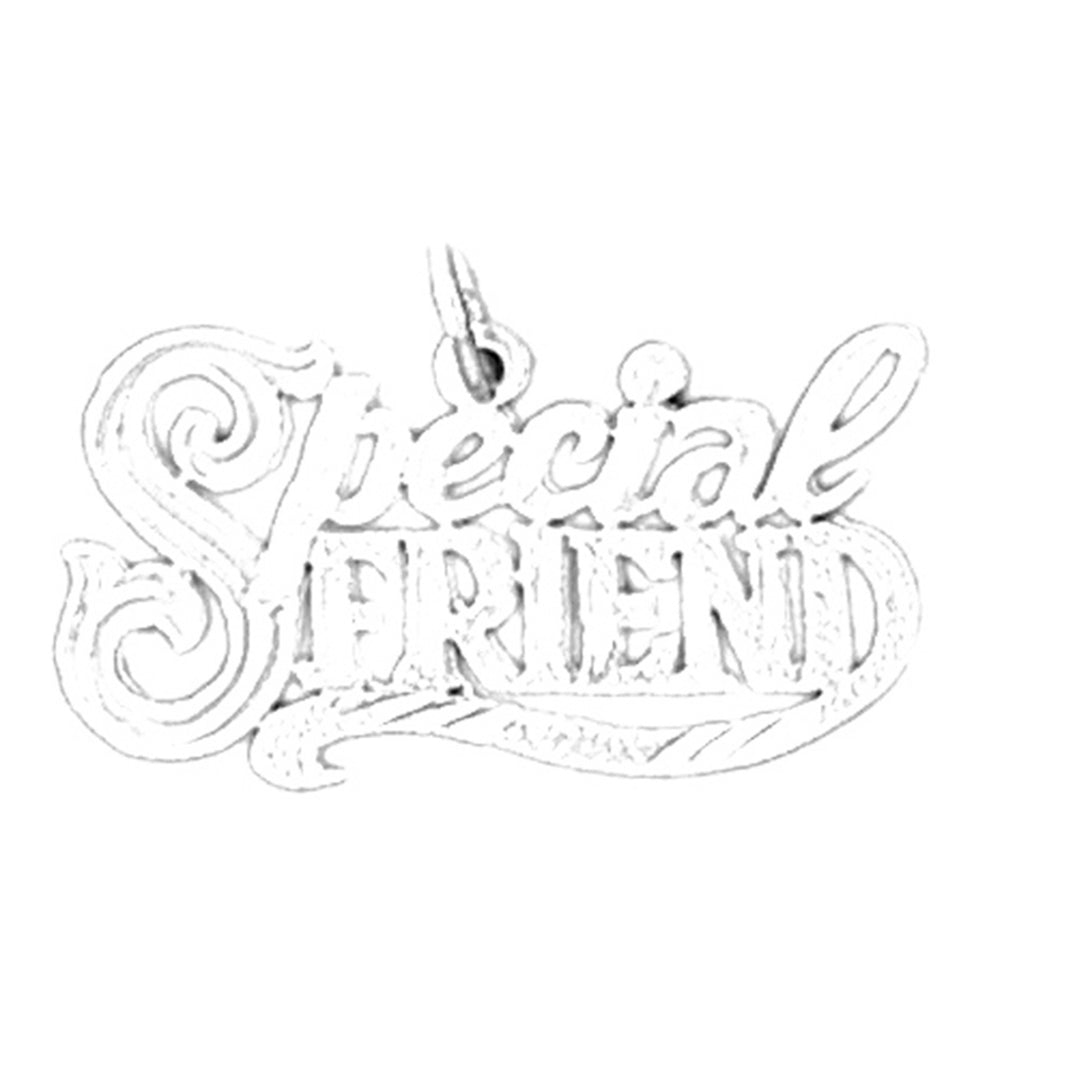 14K or 18K Gold Special Friend Pendant