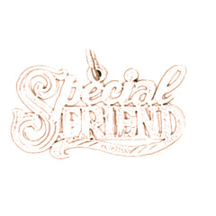 14K or 18K Gold Special Friend Pendant