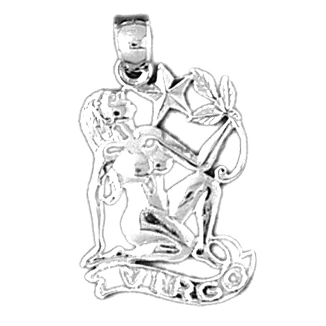 14K or 18K Gold Zodiac - Virgo Pendant