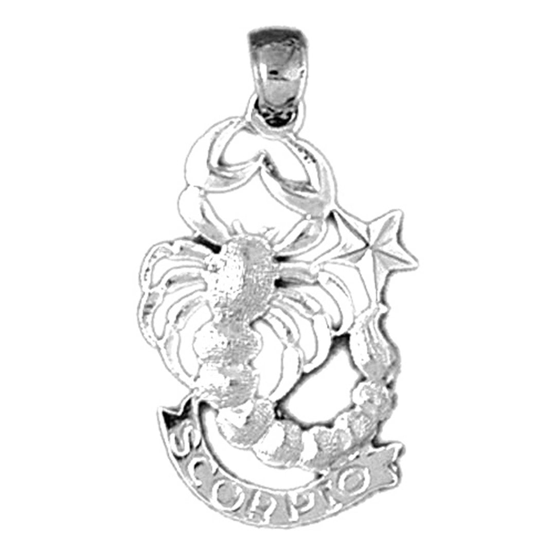 14K or 18K Gold Zodiac - Scorpio Pendant