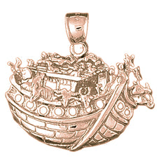 10K, 14K or 18K Gold Noah's Ark Pendant