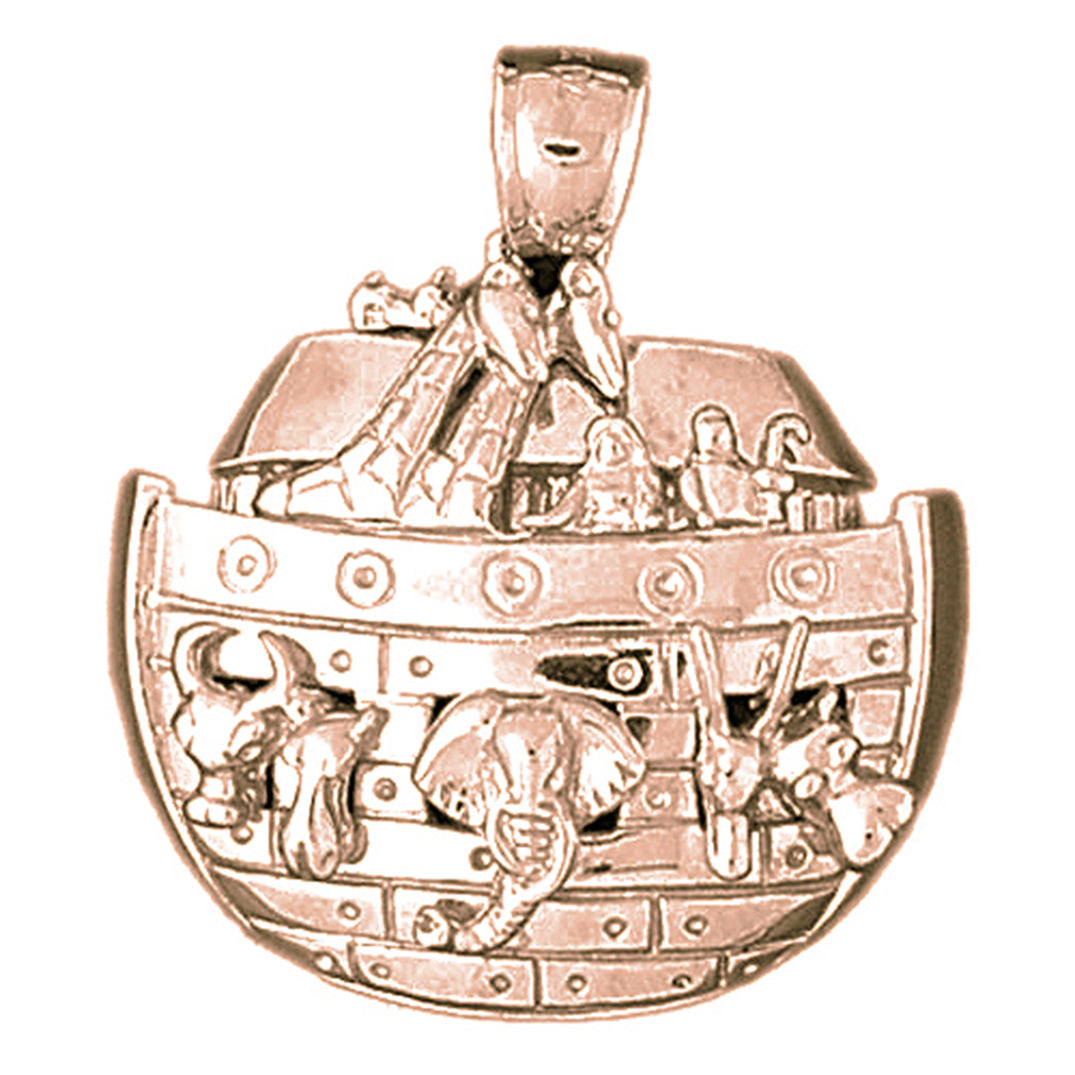 10K, 14K or 18K Gold Noah's Ark Pendant