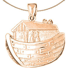 10K, 14K oder 18K Goldanhänger „Arche Noah“