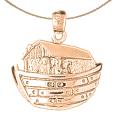 Colgante Arca de Noé en oro de 10K, 14K o 18K