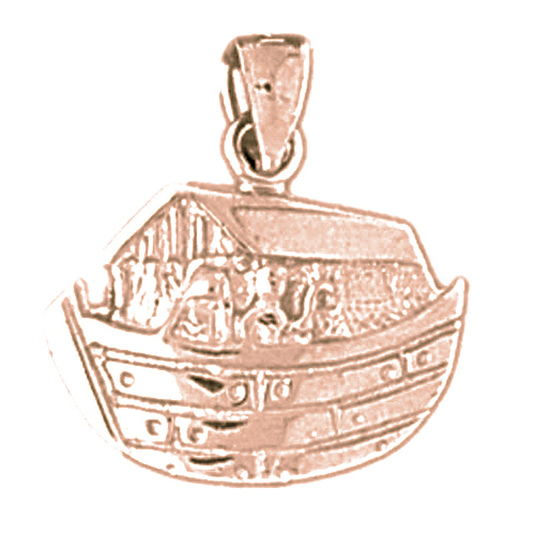 14K or 18K Gold Noah's Ark Pendant