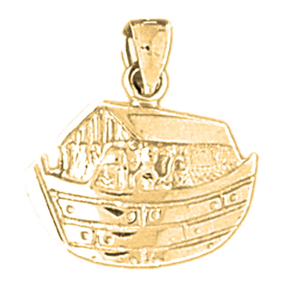 14K or 18K Gold Noah's Ark Pendant