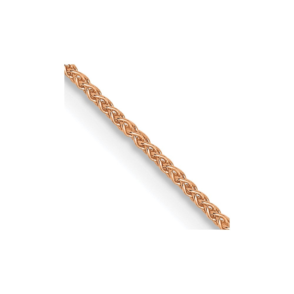 14K Rose Gold .8mm Spiga (Wheat) Chain