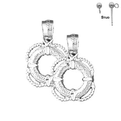 14K or 18K Gold Life Saver Earrings