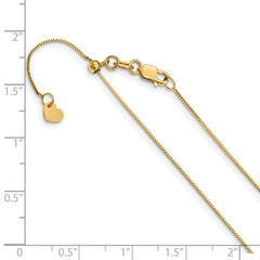 Verstellbare Panzerkette aus 14 Karat Gelbgold, 0,55 mm