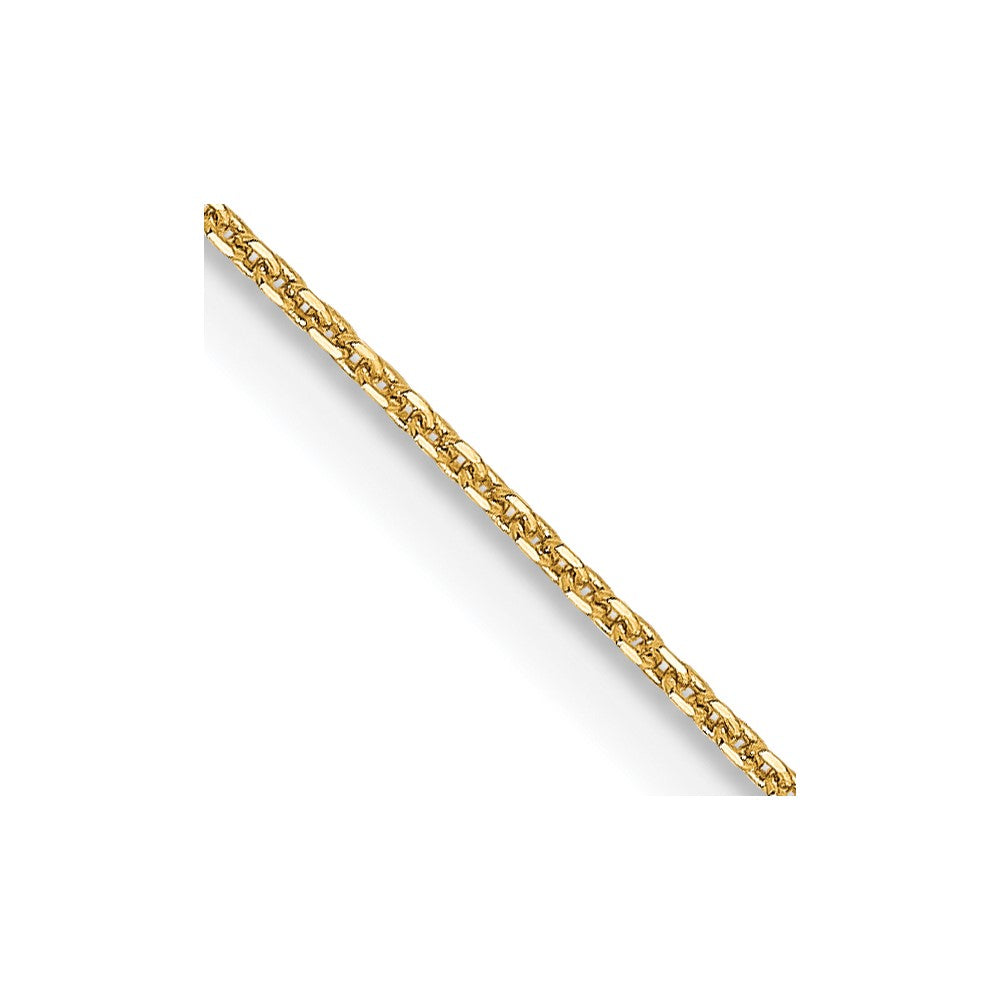 14K Yellow Gold .85mm Diamond-cut Cable Chain