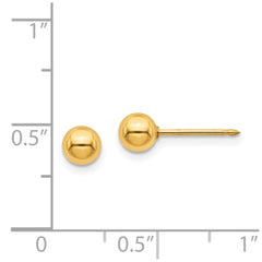 Inverness 24K Gold-plated 5mm Ball Post Earrings