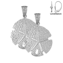 14K or 18K Gold Sand Dollar Earrings