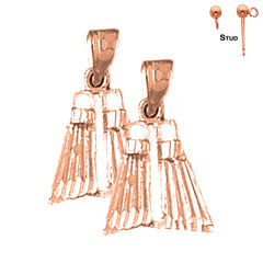 14K or 18K Gold Scuba Finns Earrings