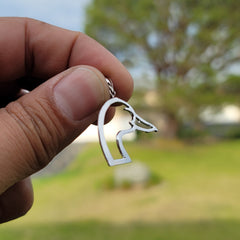 Colgante de cabeza de pato de plata de ley (bañado en rodio o oro amarillo)