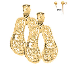 14K or 18K Gold Flip Flops Earrings