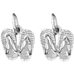 Sterling Silver 12mm Flip Flop Earrings