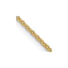 14K Yellow Gold 1.1mm Flat Cable Chain