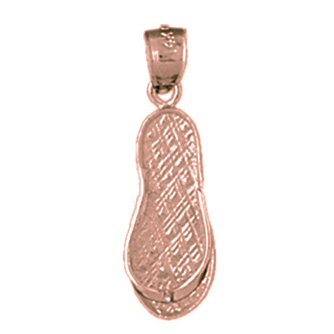 14K or 18K Gold Flip Flop Pendant
