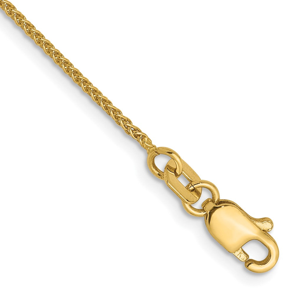 14K Yellow Gold 1mm Spiga (Wheat) Chain