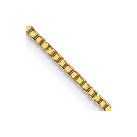 14K Yellow Gold .9mm Box Chain