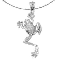 10K, 14K or 18K Gold Frog Pendant