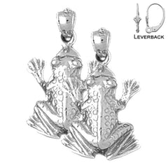 14K or 18K Gold Frog Earrings