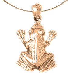 Froschanhänger aus 10 Karat, 14 Karat oder 18 Karat Gold