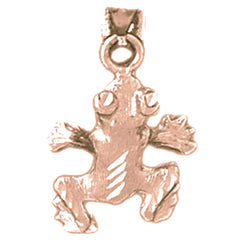 14K or 18K Gold Frog Pendant