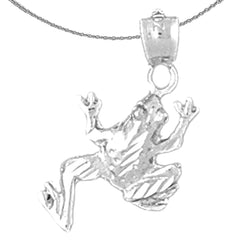 14K or 18K Gold Frog Pendant